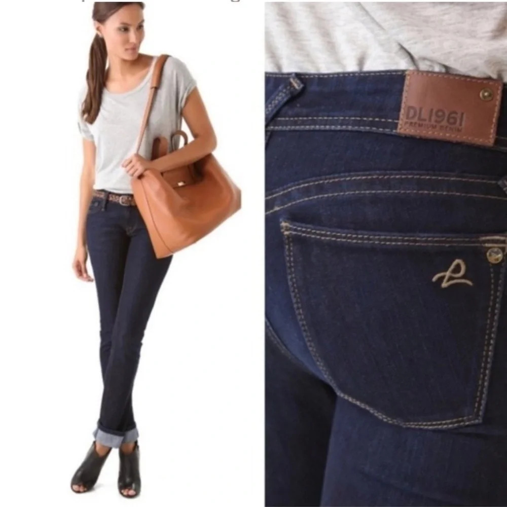 DL1961 Kate Slim Straight Dark Wash Jeans Size 24
